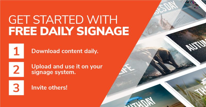 Carousel Digital Signage Free Daily Signage Infographic